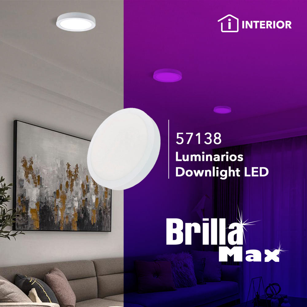 Luminario De LED Sobreponer 18W 6500K