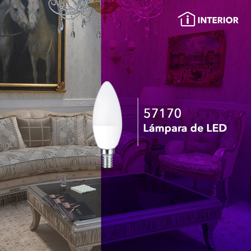 Lámpara LED Tipo Vela 4W 6500K