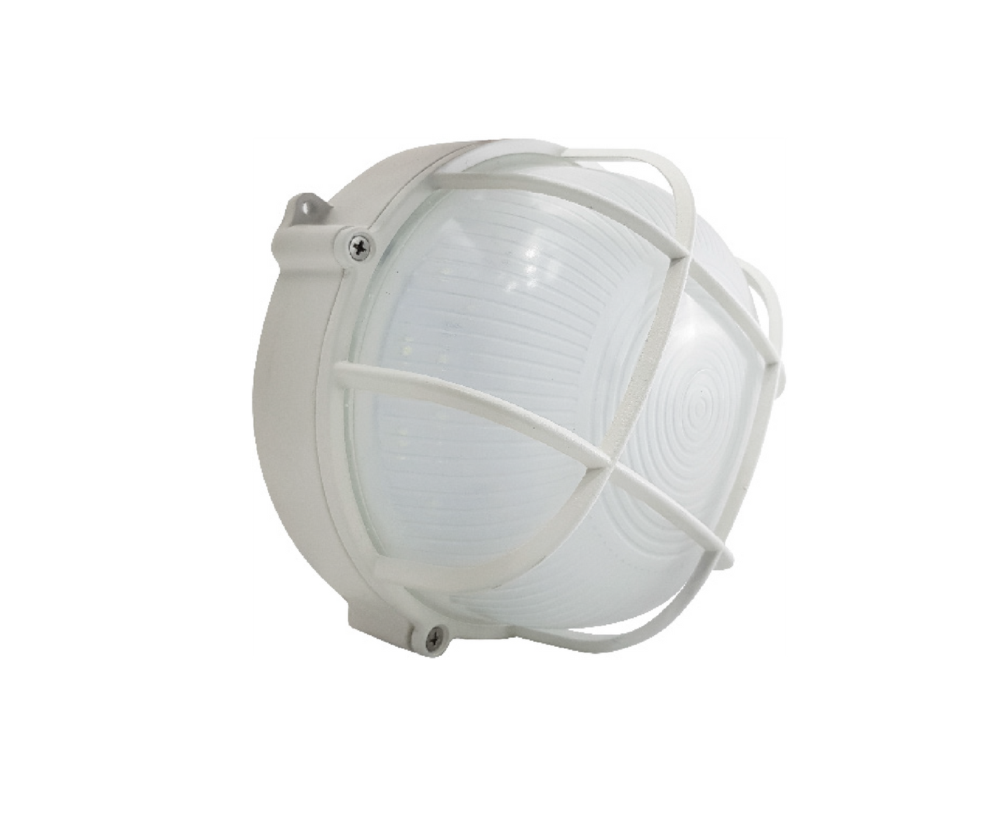 Luminario Arbotante Para Pared LED 18W Luz Blanca 6 500K Acabado Hierro Blanco