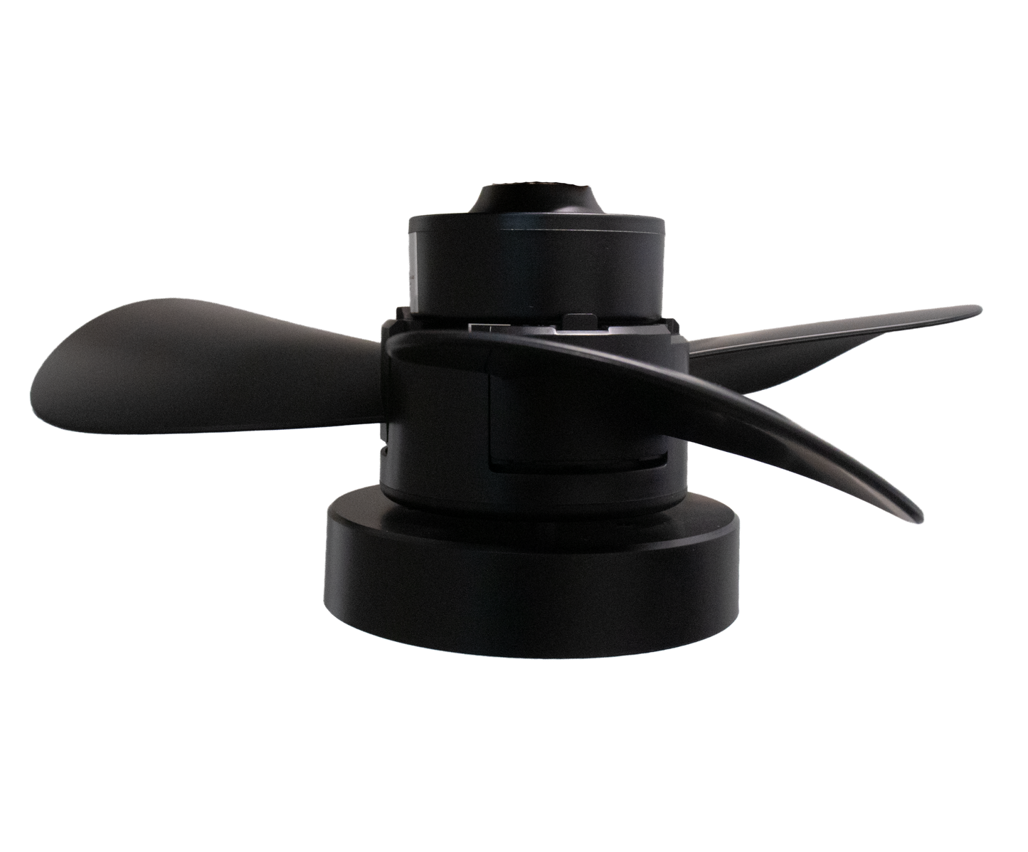Ventilador Con Luz LED 15W Fan Light Negro Mate