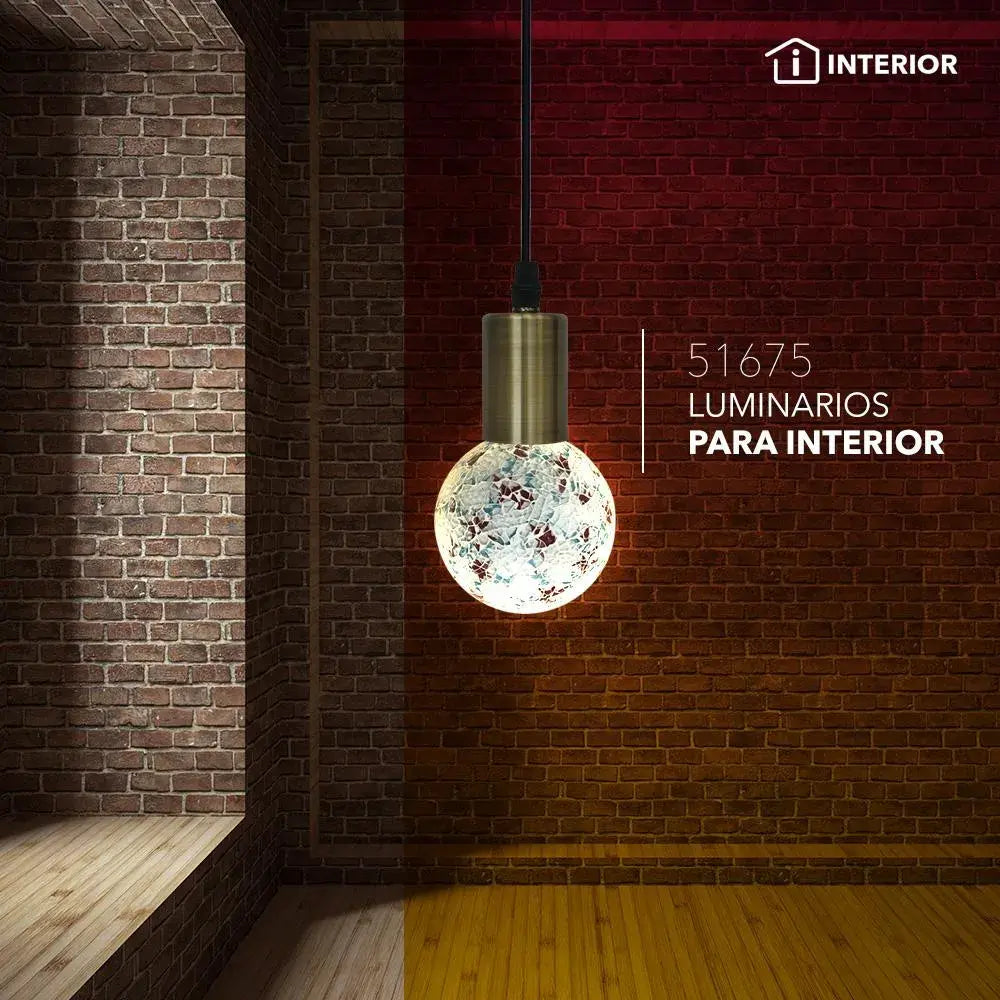 Luminario-decorativo-para-suspender-verde-bronce-3