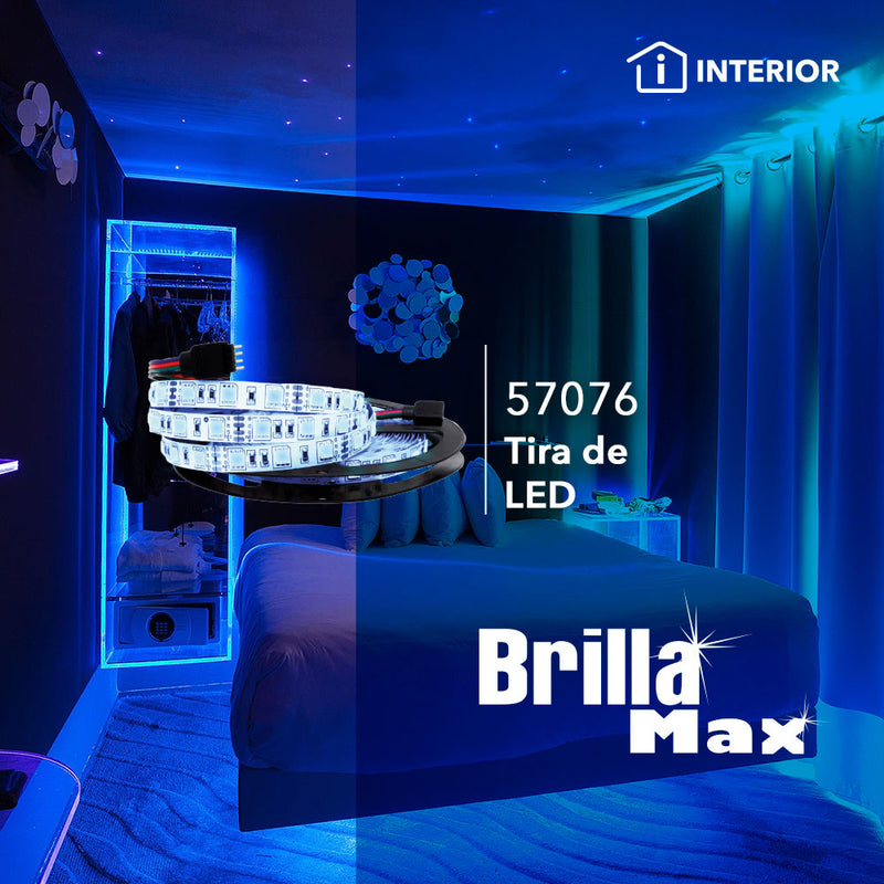 Tira LED BrillaMax Luz Azul 57076 5 metros