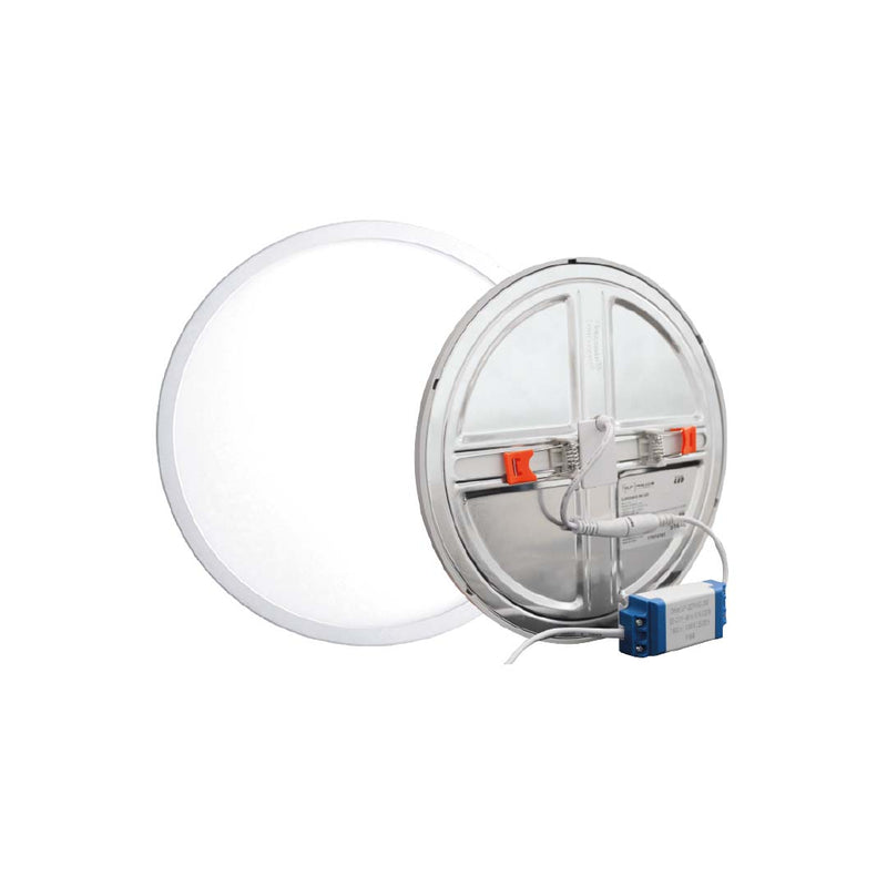 Panel circular para empotrar tipo downlight con bracket ajustable LED 15W luz blanca 6 500K