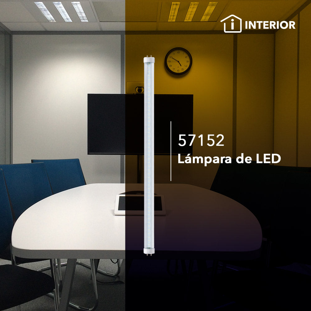 Tubo T8 LED 9W Transparente 6500K