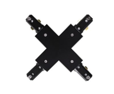 Conector De Policarbonato Para Riel De 3 Vías Tipo X