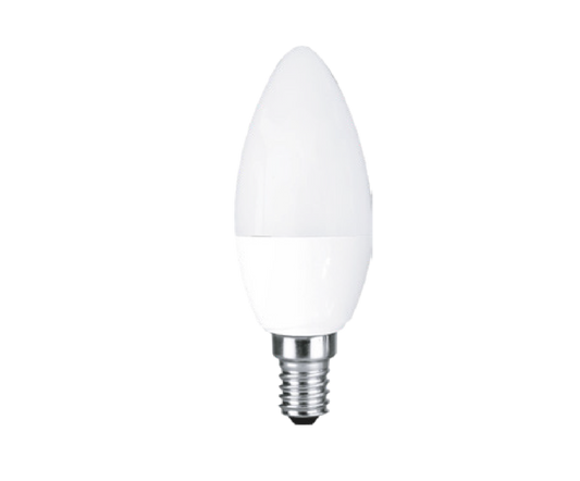 Lámpara Tipo Vela LED 4W Base E14 Luz Blanca 6 500K