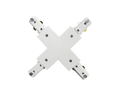 Conector De Policarbonato Para Riel De 3 Vías Tipo X