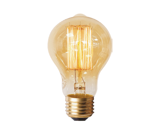 Lámpara Incandescente A19 Tipo Vintage 40W Base E26 Luz Cálida 2 700 K