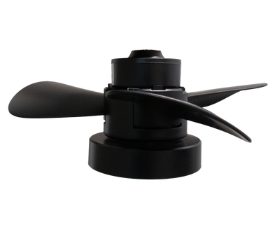 Ventilador Con Luz LED 15W Fan Light Negro Mate