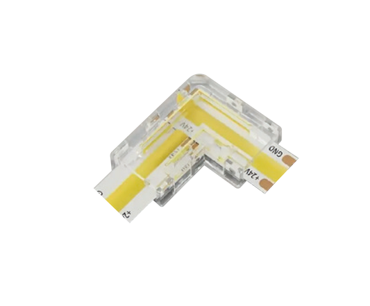Conector En L Para Tira De LED Alto Brillo