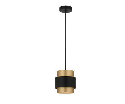 Luminario Decorativo Negro con Dorado