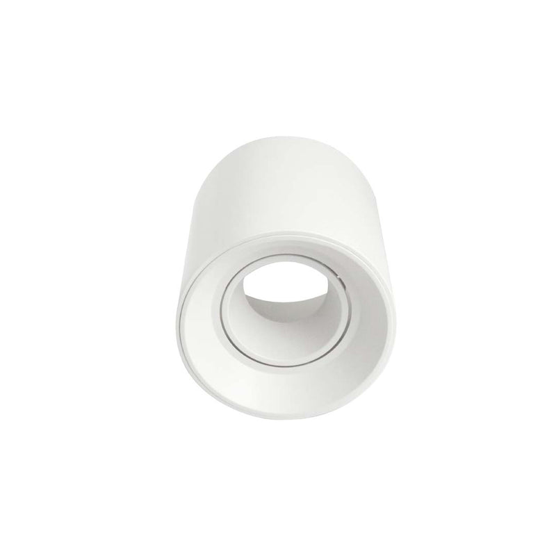 Luminario termoplástico circular dirigible para lámpara MR16 para sobreponer color blanco