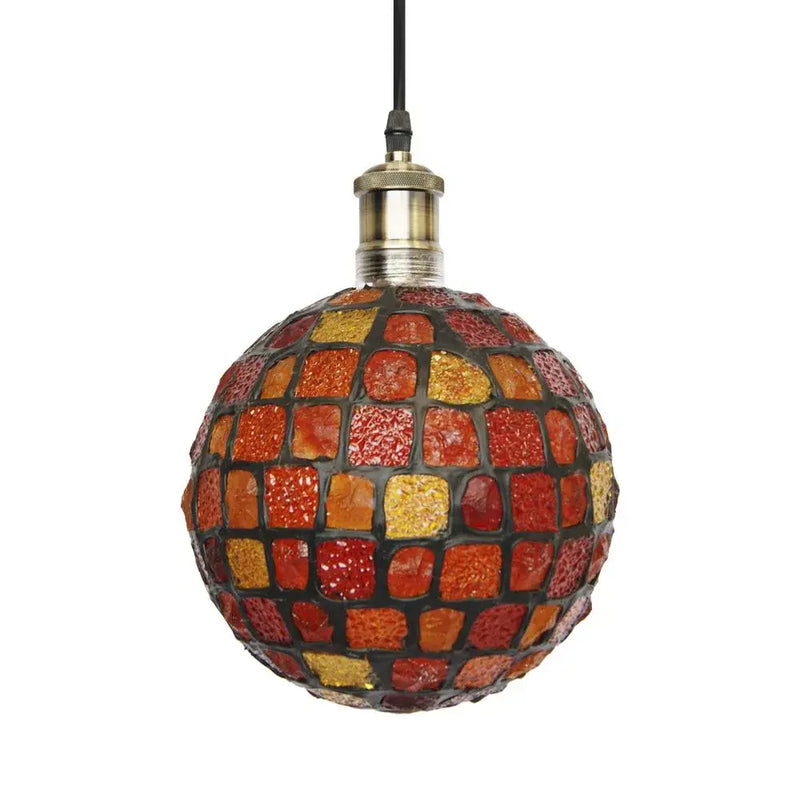 Lámpara-artesanal-LED-acabado-mosaico-color-lava